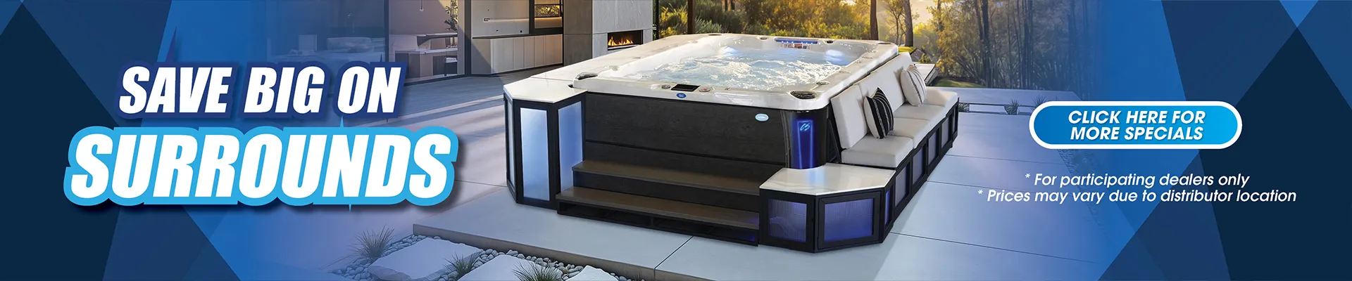 Calspas hot tub being used in a family setting - Burbank