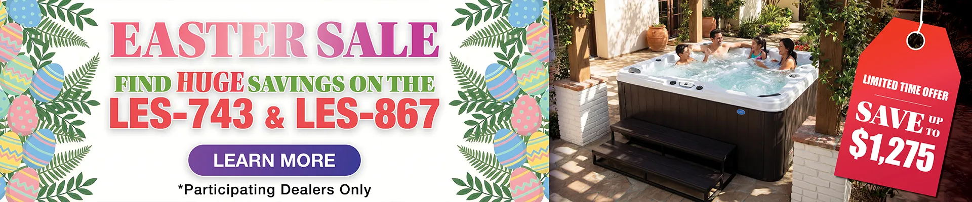 Calspas hot tub being used in a family setting - Burbank