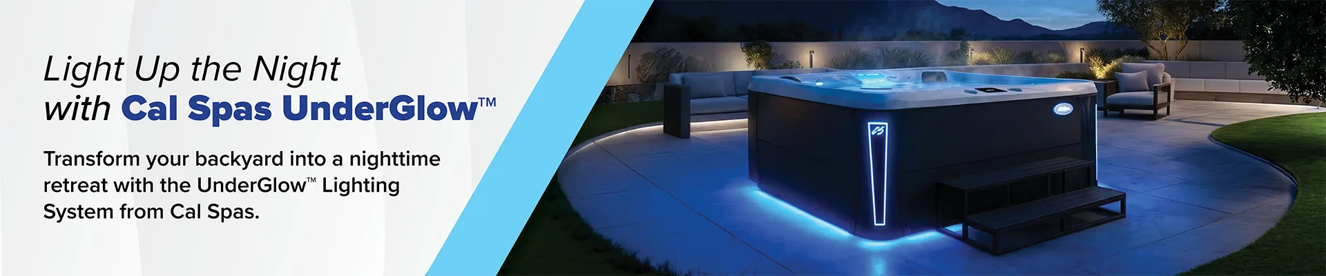 Calspas hot tub being used in a family setting - Burbank